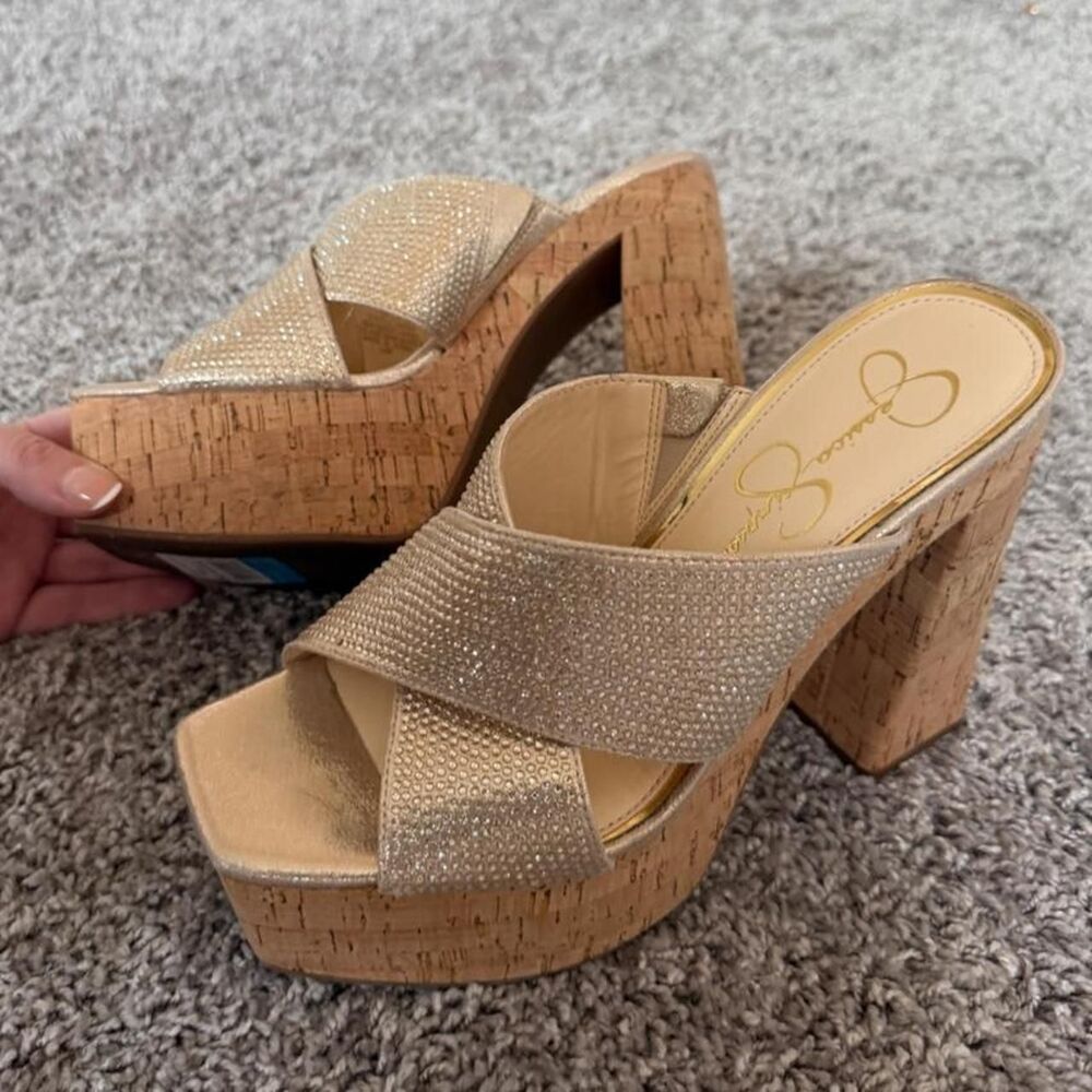 Jessica-simpson Women's Gold and Tan Footwear